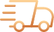 Icon: Ein stilisiertes, goldenes Lastwagen-Umriss mit Geschwindigkeitslinien.